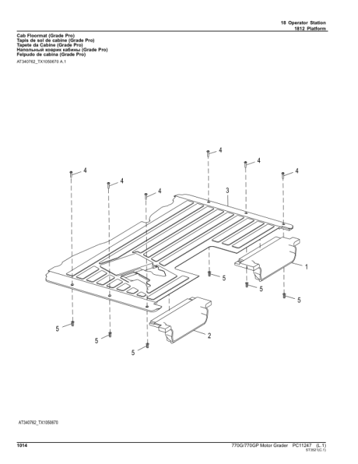 John Deere 770G, 770GP Graders (SN C656729- & D656729-) Parts Catalog Manual - PC11247 - Image 2