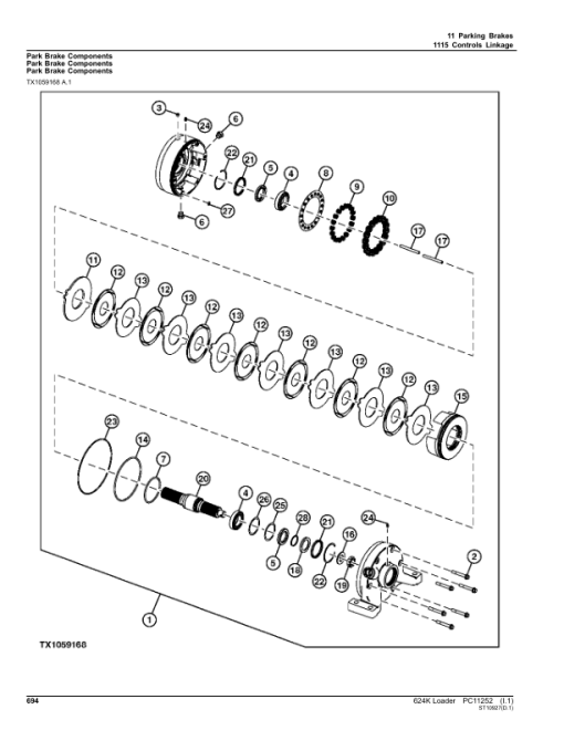 John Deere 624K Loaders (SN F658065-677548) Parts Catalog Manual - PC11252 - Image 3