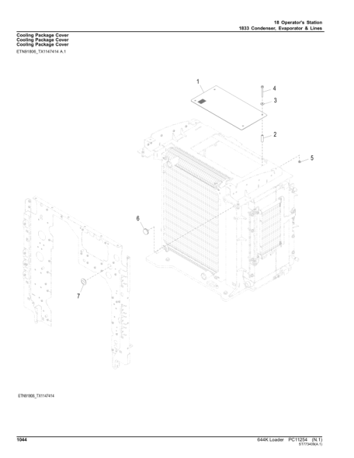 John Deere 644K Loaders (SN 1DW644K _ F658065-) Parts Catalog Manual - PC11254 - Image 2