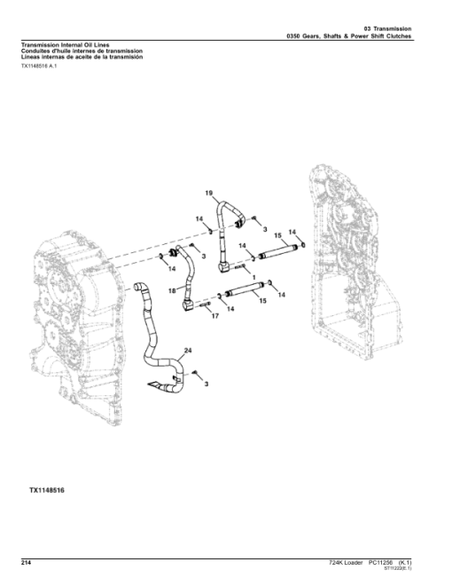 John Deere 724K Loaders (SN 1DW724K _ F658065-) Parts Catalog Manual - PC11256 - Image 4