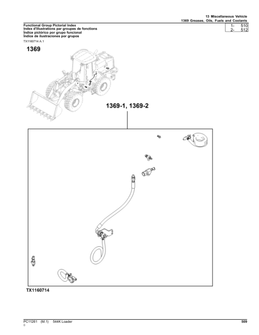 John Deere 544K Loaders (SN 1BZ544KX_ _D000001-) Parts Catalog Manual - PC11261 - Image 2