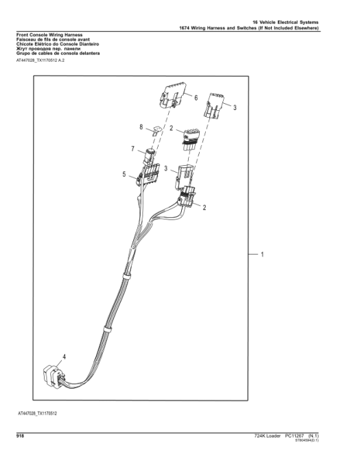 John Deere 724K Loaders (SN C000001- & D000001-) Parts Catalog Manual - PC11267 - Image 3