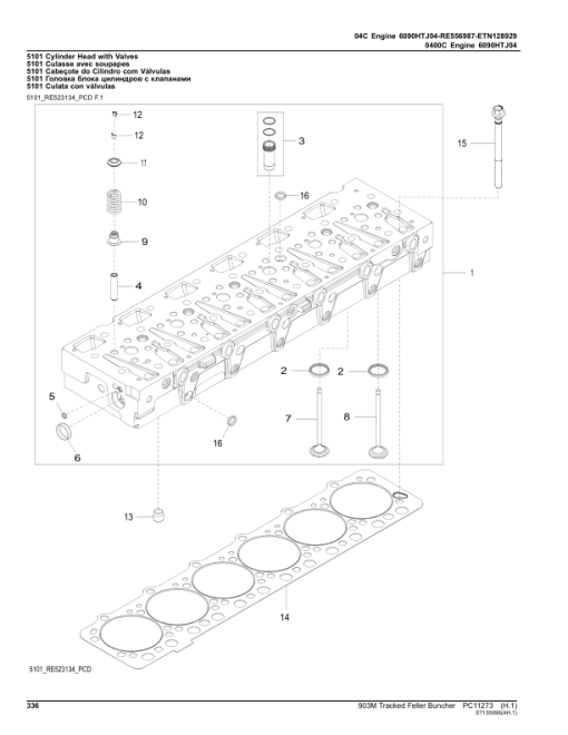 John Deere 903M Tracked Feller Bunchers (SN C271505-317981 & D271505-317981) Parts Catalog Manual - PC11273 - Image 4