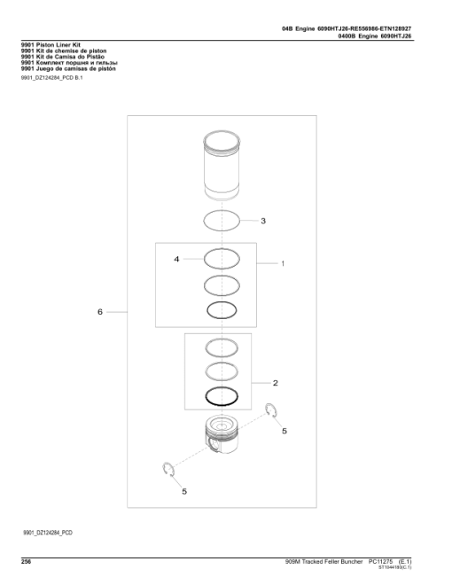 John Deere 909M Tracked Feller Bunchers (SN C271505-317981 & D271505-317981) Parts Catalog Manual - PC11275 - Image 2