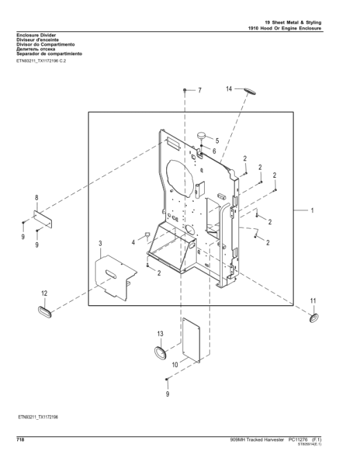 John Deere 909MH Tracked Harvesters (SN C271505-317981 & D271505-317981) Parts Catalog Manual - PC11276 - Image 3