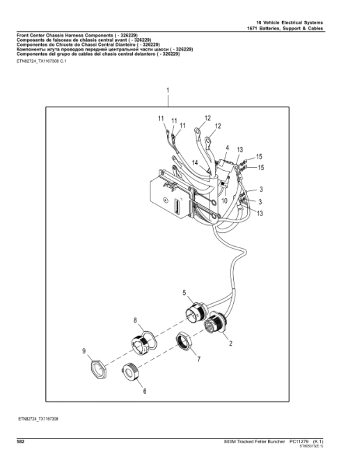 John Deere 803M Tracked Feller Bunchers (SN C270423 - & D270423 -) Parts Catalog Manual - PC11279 - Image 3