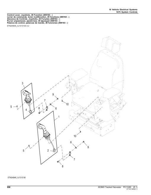 John Deere 803MH Tracked Harvesters (SN C270423- & D270423-) Parts Catalog Manual - PC11280 - Image 4