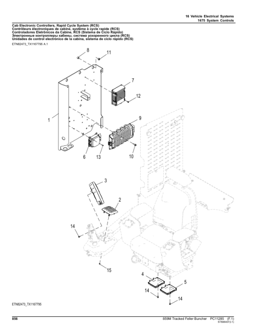 John Deere 859M Tracked Feller Bunchers (SN C270423- & D270423) Parts Catalog Manual - PC11285 - Image 2