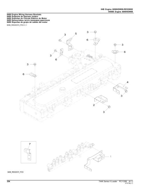 John Deere 744K Series II Loaders (SN C664101- & D664101-) Parts Catalog Manual - PC11289 - Image 2