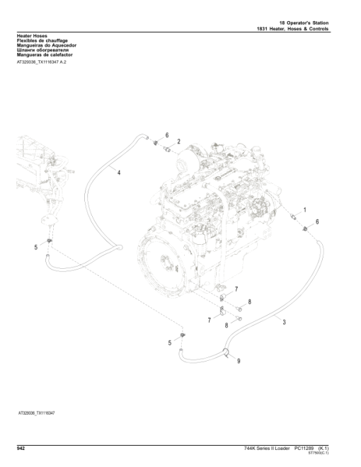 John Deere 744K Series II Loaders (SN C664101- & D664101-) Parts Catalog Manual - PC11289 - Image 4