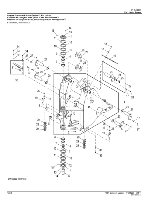 John Deere 744K Series II Loaders (SN 1DW744K_ F664578-) Parts Catalog Manual - PC11290 - Image 4