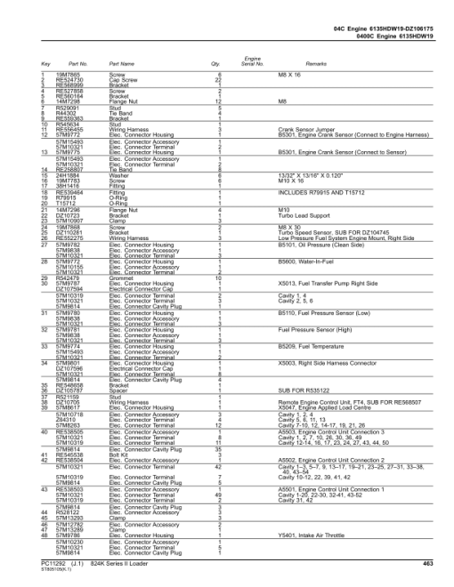 John Deere 824K Series II Crawlers (SN 1DW824K_  F664579-) Parts Catalog Manual - PC11292 - Image 4