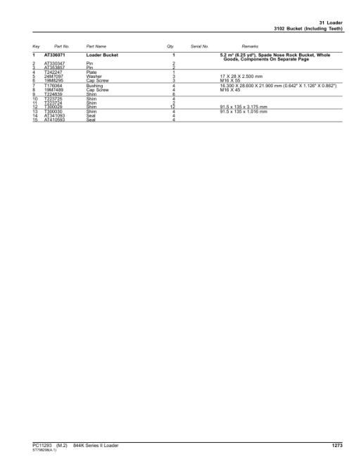 John Deere 844K Series II Crawlers (SN C664096- & D664096-) Parts Catalog Manual - PC11293 - Image 2