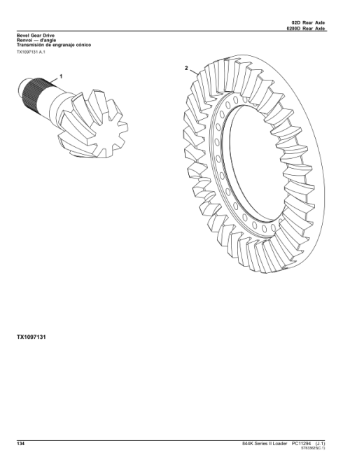 John Deere 844K Series II Crawlers (SN 1DW844K_  F664098-) Parts Catalog Manual - PC11294 - Image 3