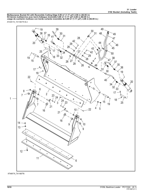 John Deere 310SL Backhoe Loaders (SN C273920-390995 & D273920-390995) Parts Catalog Manual - PC11324 - Image 3