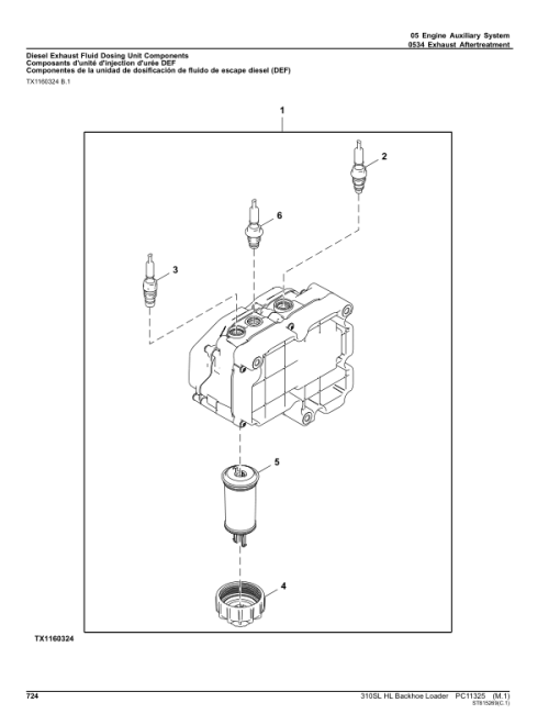 John Deere 310SL HL Backhoe Loaders (SN F273920-390995) Parts Catalog Manual - PC11325 - Image 4