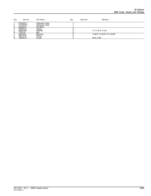 John Deere 550K Crawler Dozers (SN F275977-303907) Parts Catalog Manual - PC11333 - Image 2