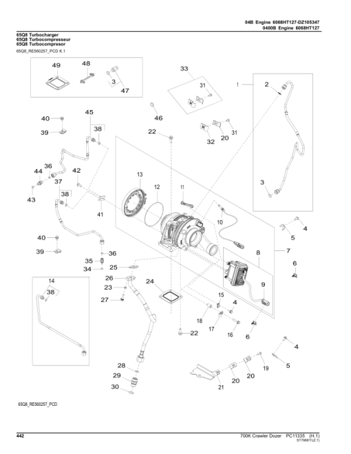 John Deere 700K Crawler Dozers (SN F275598-F371295) Parts Catalog Manual - PC11335 - Image 4