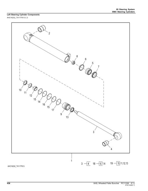 John Deere 643L Wheeled Feller Bunchers (SN 1DW643LX_ _C666898-) Parts Catalog Manual - PC11336 - Image 4