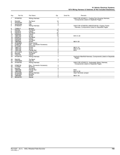 John Deere 643L Wheeled Feller Bunchers (SN 1DW643LX_ _F666898-) Parts Catalog Manual - PC11337 - Image 4