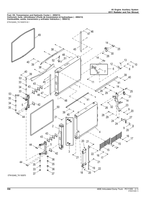 John Deere 460E Articulated Dump Trucks (SN F668587-708124) Parts Catalog Manual - PC11355 - Image 3