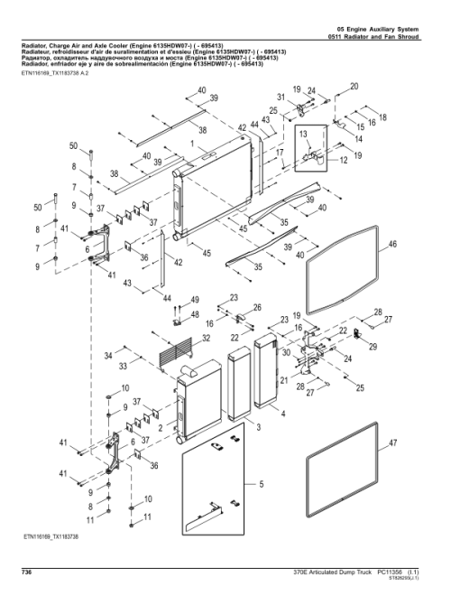 John Deere 370E Articulated Dump Trucks (SN F668587-708124) Parts Catalog Manual - PC11356 - Image 2