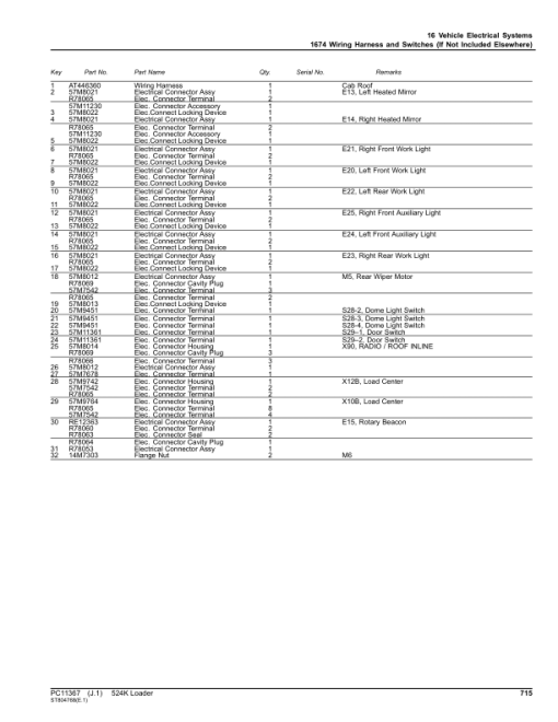 John Deere 524K Loaders (SN D670308-677548) Parts Catalog Manual - PC11367 - Image 4