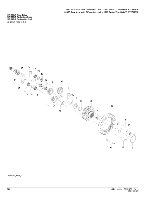 John Deere 544K Loaders (SN 1DW544K_ F670308-677548) Parts Catalog Manual - PC11368 - Image 4