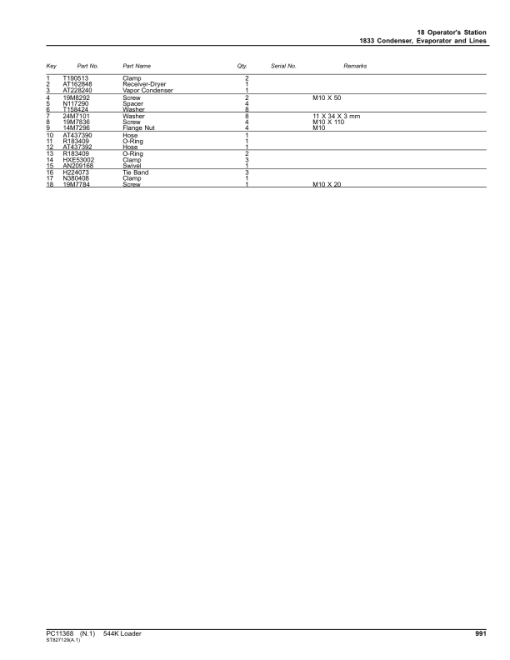 John Deere 544K Loaders (SN 1DW544K_ F670308-677548) Parts Catalog Manual - PC11368 - Image 2