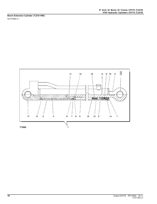 John Deere CH175 Crane Attachments Parts Catalog Manual - PC11644 - Image 2