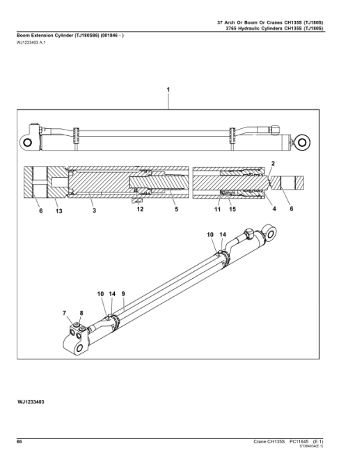 John Deere CH135S Cranes  Parts Catalog Manual - PC11645 - Image 4