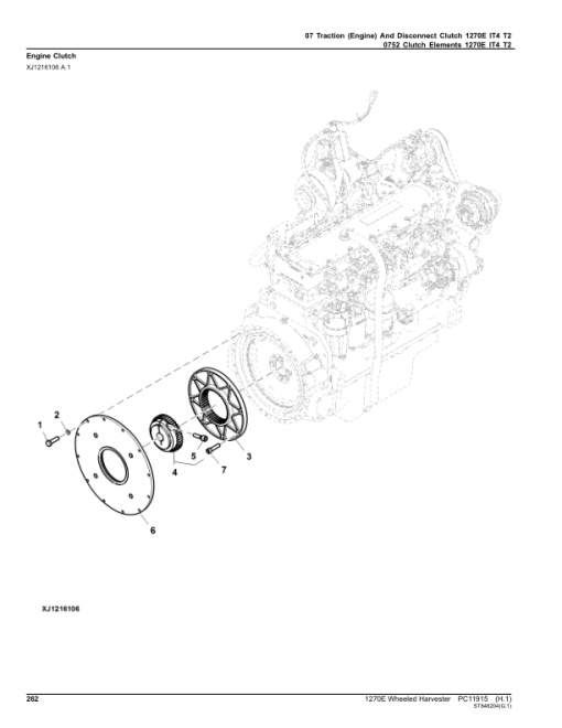 John Deere 1270E IT4 T2 6W Wheeled Harvesters (SN 002501 - 003008) Parts Catalog Manual - PC11915 - Image 4