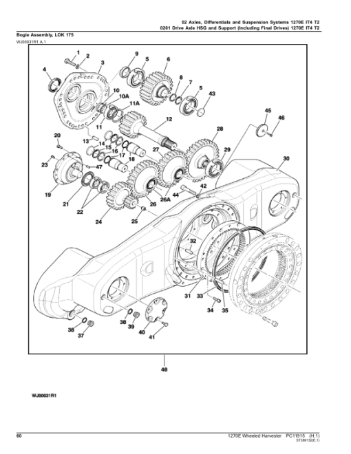 John Deere 1270E IT4 T2 6W Wheeled Harvesters (SN 002501 - 003008) Parts Catalog Manual - PC11915 - Image 3