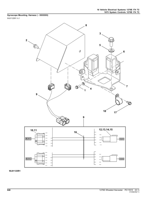 John Deere 1270E IT4 T2 6W Wheeled Harvesters (SN 002501 - 003008) Parts Catalog Manual - PC11915 - Image 2