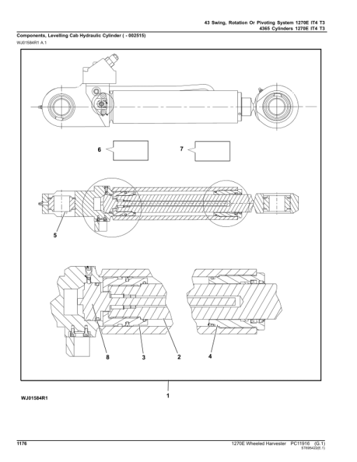 John Deere 1270E IT4 T3 6W Wheeled Harvesters (SN 002501 - 003008) Parts Catalog Manual - PC11916 - Image 2