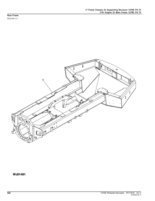 John Deere 1270E IT4 T3 6W Wheeled Harvesters (SN 002501 - 003008) Parts Catalog Manual - PC11916 - Image 3