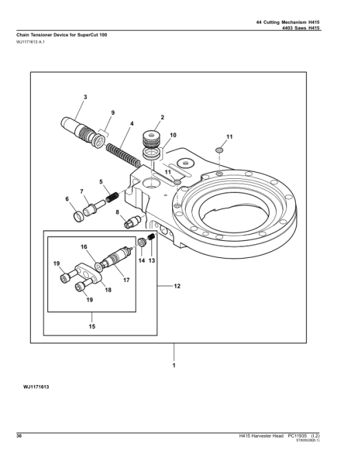 John Deere H415 Harvesting Heads (SN 000006-) Parts Catalog Manual - PC11935 - Image 2
