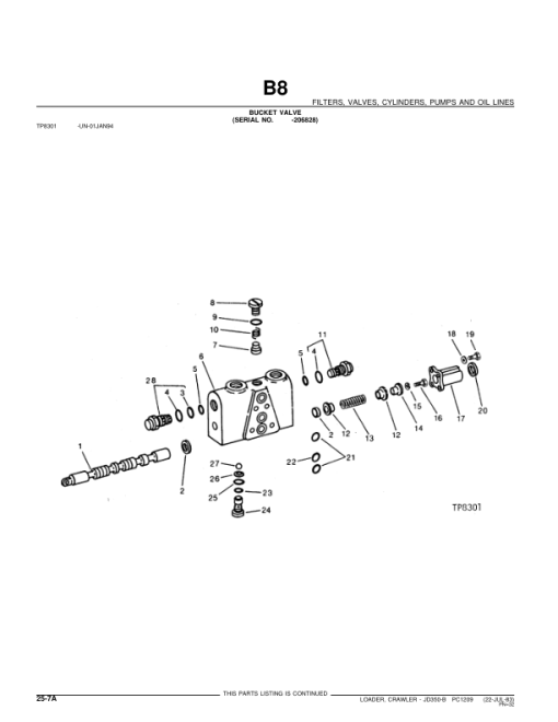 John Deere 350B Attachments (SN JD350-B CRAWLER LOADER (YR 1970-1974) Parts Catalog Manual - PC1209 - Image 3