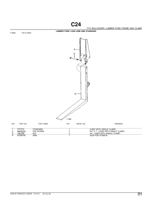 John Deere 450B Crawlers Parts Catalog Manual - PC1210 - Image 4