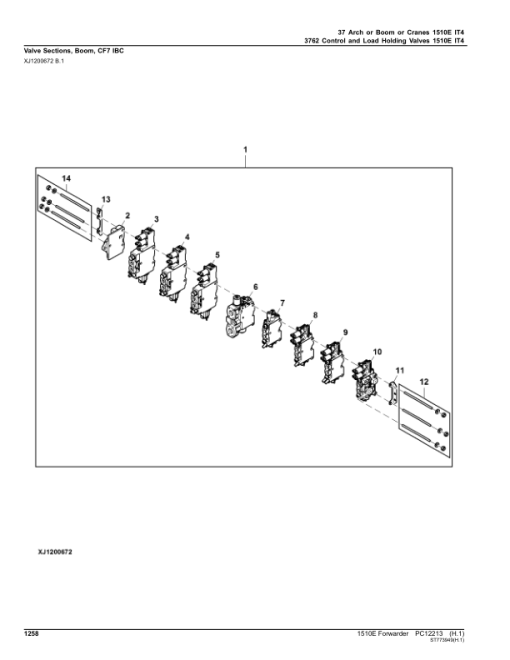 John Deere 1510E IT4 Forwarders (SN 003001-003211) Parts Catalog Manual - PC12213 - Image 2