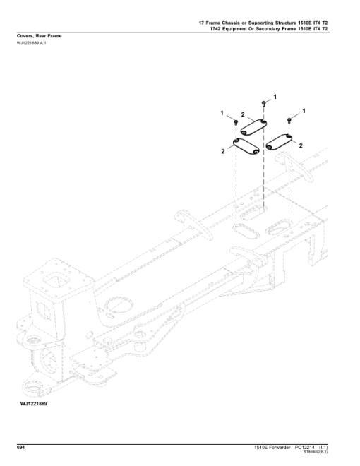 John Deere 1510E IT4 T2 Forwarders (SN 003001-003212) Parts Catalog Manual - PC12214 - Image 2