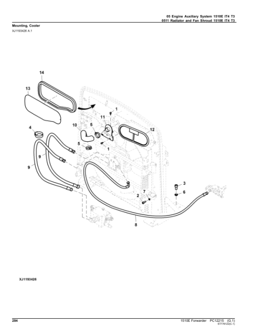 John Deere 1510E IT4 T3 Forwarders (SN 003001 - 003211) Parts Catalog Manual - PC12215 - Image 2