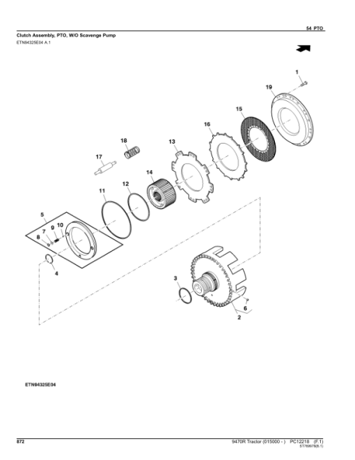 John Deere 9470R Scraper Tractors (SN 015000-) Parts Catalog Manual - PC12218 - Image 4