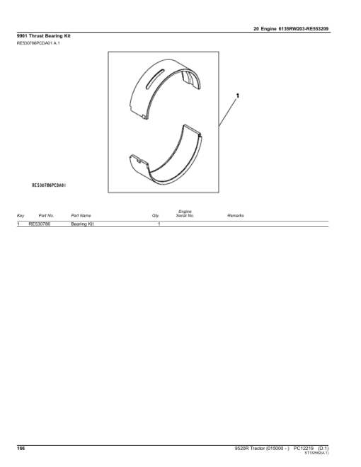 John Deere 9520R Scraper Tractors (SN 015000-) Parts Catalog Manual - PC12219 - Image 3