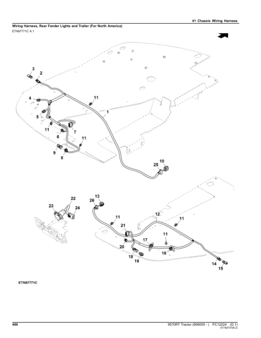 John Deere 9570RT Scraper Tractors (SN 906000-) Parts Catalog Manual - PC12224 - Image 3