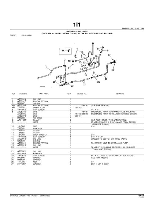 John Deere 410 Backhoes Parts Catalog Manual - PC1227 - Image 4