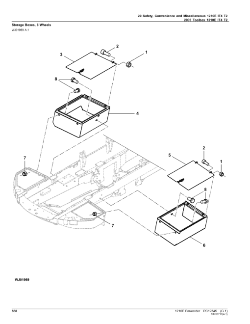 John Deere 1210E Forwarders (SN 0001501 - 001710) Parts Catalog Manual - PC12345 - Image 2