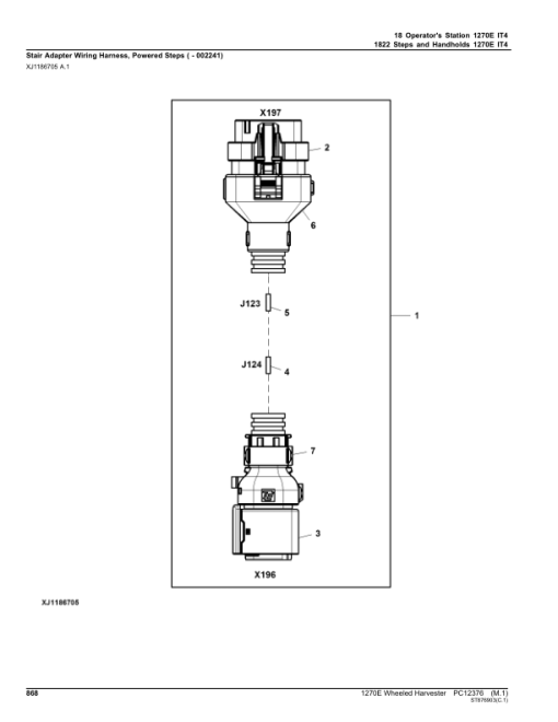 John Deere 1270E IT4 8W Wheeled Harvesters (SN 002501-003008) Parts Catalog Manual - PC12376 - Image 3