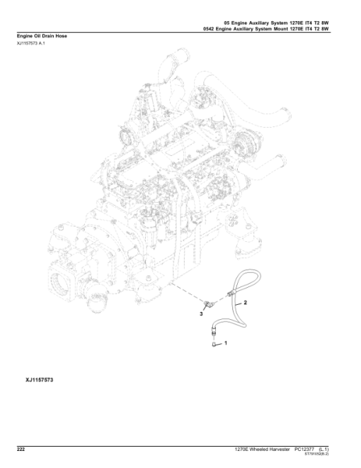 John Deere 1270E IT4 T2 8W Wheeled Harvesters (SN 002501 - 003008) Parts Catalog Manual - PC12377 - Image 4