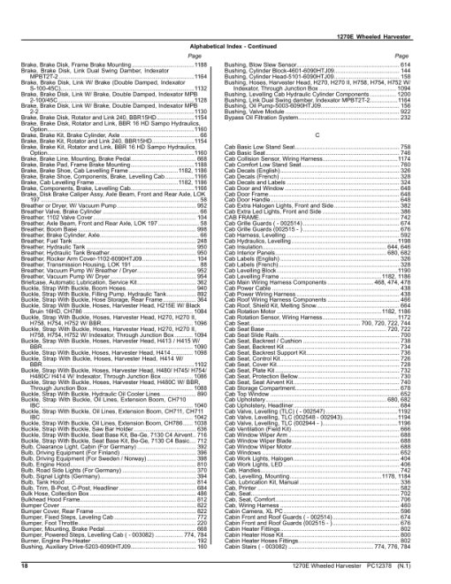 John Deere 1270E IT4 T3 8W Wheeled Harvesters (SN 002501 - 003008) Parts Catalog Manual - PC12378 - Image 3